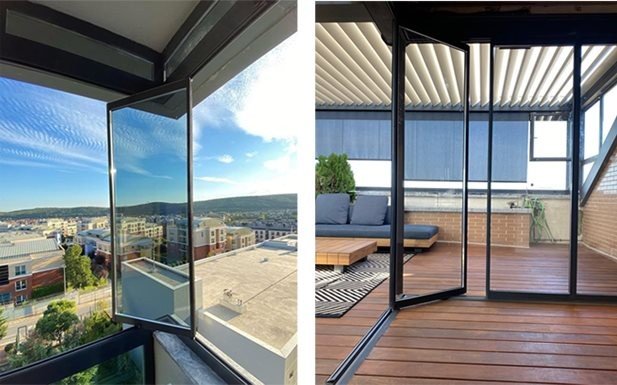 Köşe yok! ister balkon camına, ister yerden tavana.